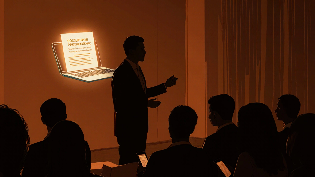 Спикер делится личной историей провала, и аудитория в Санкт-Петербурге слушает с напряжением и эмпатией.