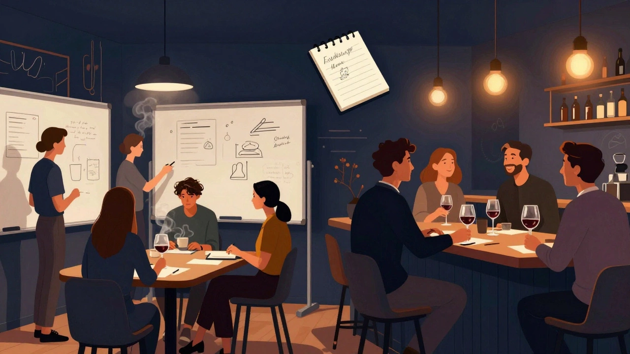 Гибридное бизнес-мероприятие в Санкт-Петербурге: мастер-класс утром и неформальная встреча вечером в баре.